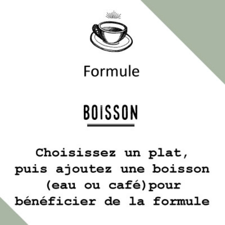 Image de Formule N°1 - Boisson 1,5€ 